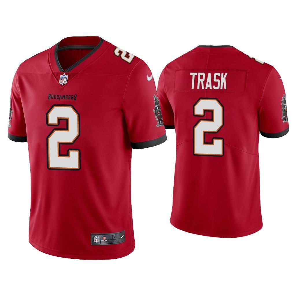 Men Tampa Bay Buccaneers 2 Kyle Trask Nike Red Vapor Limited NFL Jersey